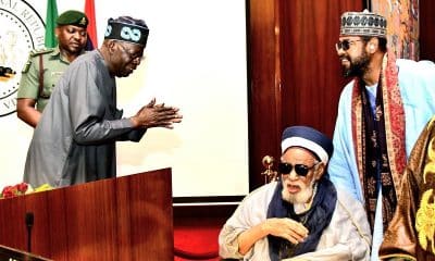 Photo: Moment President Tinubu Meets Sheikh Dahiru, Other Islamic Leaders Over Niger Crisis