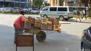 Woman In Tears As Barrow Pusher Escapes With Her Foodstuffs In Abuja Market