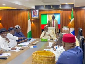 Photos: Ganduje Presides Over First NWC Meeting As APC Chairman