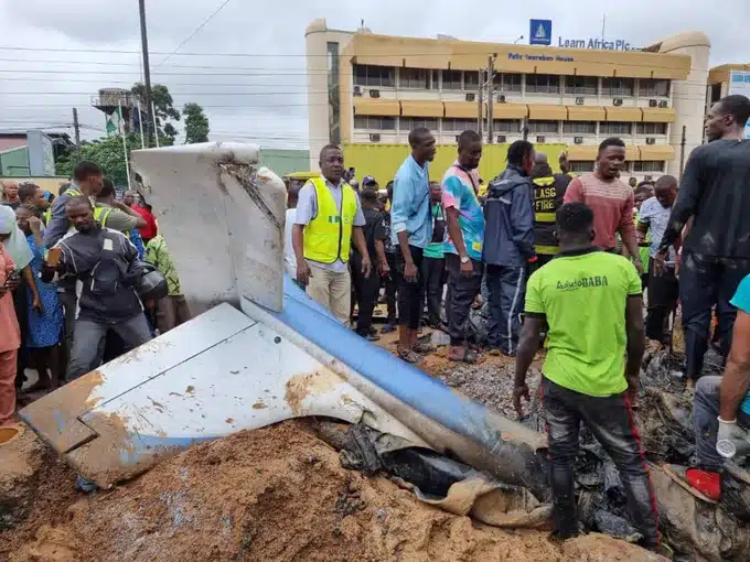 NEMA Confirms Helicopter Crash In Lagos, Reveals Owner (Photos)