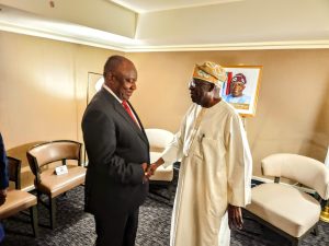 Tinubu Meets President Cyril Ramaphosa Of South Africa In New York
