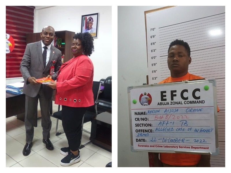 EFCC Recovers N19 Million, Properties From Nigerian Fraudster, Return Them To American Victim