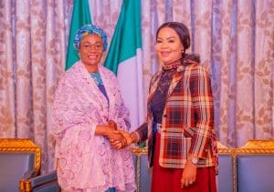 PHOTOS: Oluremi Tinubu Hosts Labour Minister In Aso Rock