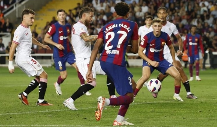 Sevilla's new signing, Sergio Ramos who helped his team to suffer a 1-0 defeat at the hand of FC Barcelona on Friday night, September 29, had said the game "hurt".