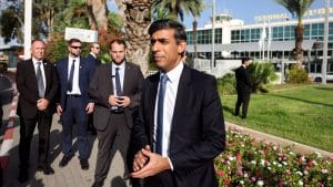 Hamas: British PM, Rishi Sunak Arrives In Israel To Meet Netanyahu