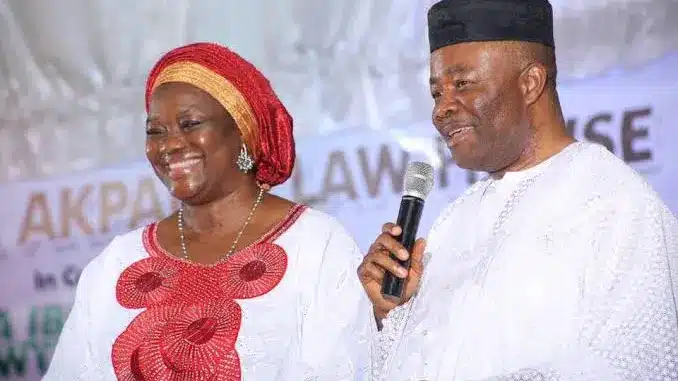 Senate President Akpabio Speaks On Creating 'Office Of The First Lady' For His Wife