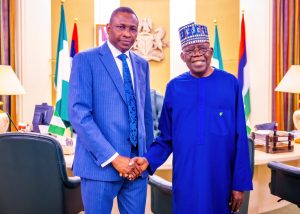 EFCC Chairman, Ola Olukoyede Visits Tinubu In Aso Rock (Photos)