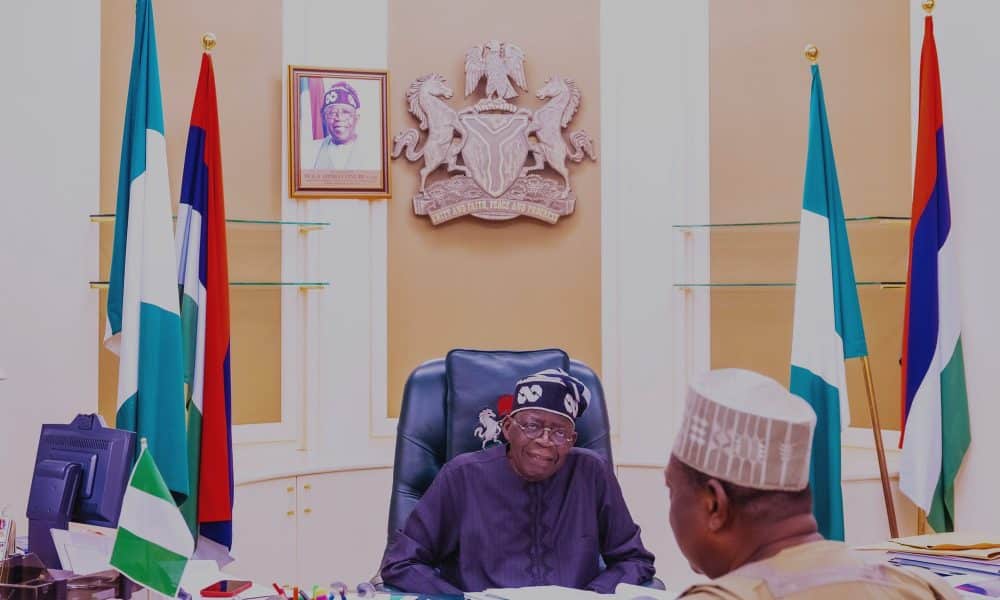 Presidency Shares Pictures Of Tinubu Receiving Briefing From Akume After Allegations Of 'Disappearing' From Public Space