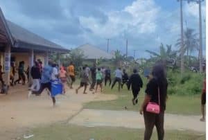 Video: Moment Political Thug Snatches Ballot Box At Bayelsa Polling Unit