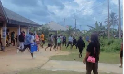 Video: Moment Political Thug Snatches Ballot Box At Bayelsa Polling Unit