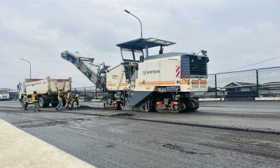 FG Begins Repair Of Third Mainland Bridge In Lagos - [Photos]
