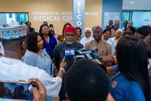 'It's Fit For Purpose' - Gbajabimiala Visits State House Hospital (Photos)