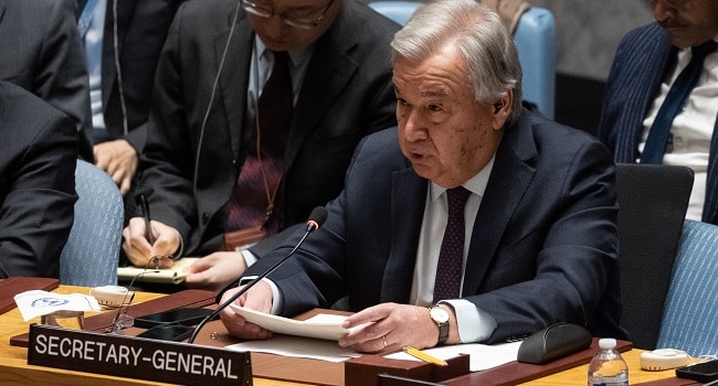 We Are Facing A Severe Risk Of Collapse Of Humanitarian System - Guterres