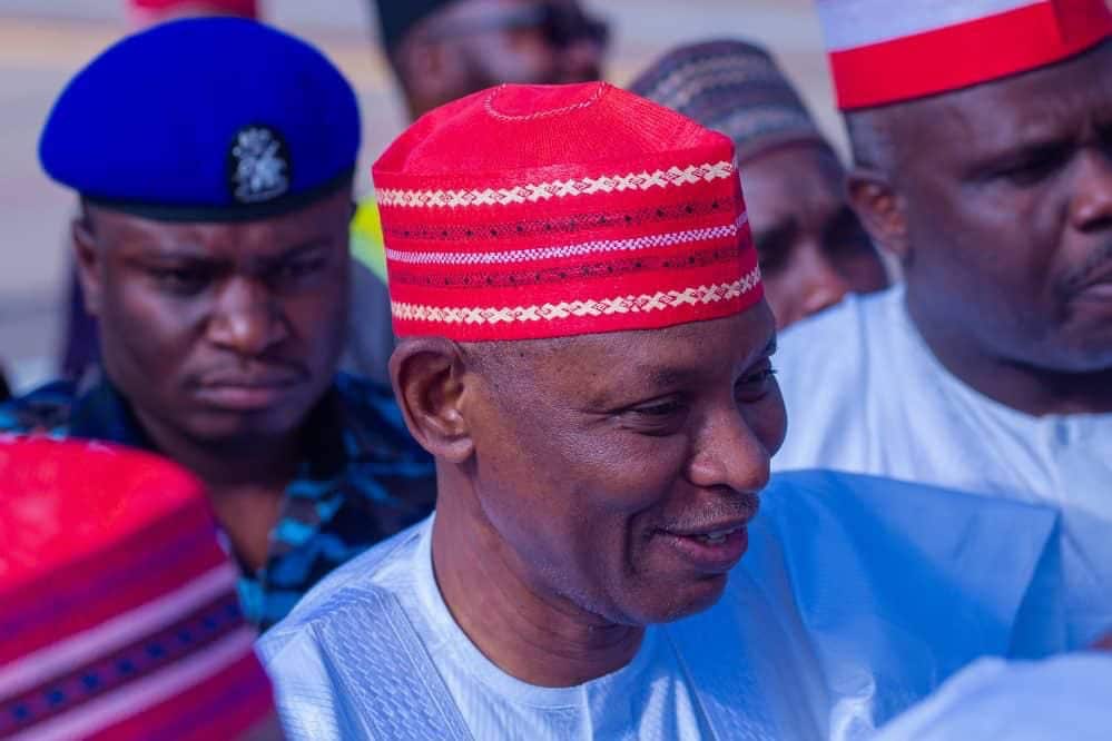 Gov Yusuf Speaks As Massive Crowd Welcomes Him To Kano After Supreme Court Ruling (Photos)