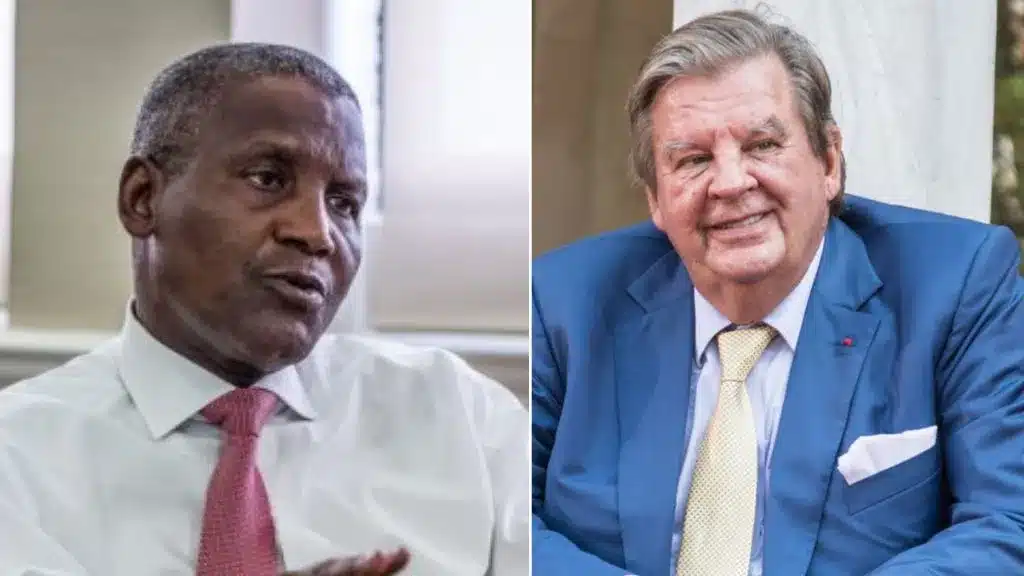 Dangote and Johann Rupert