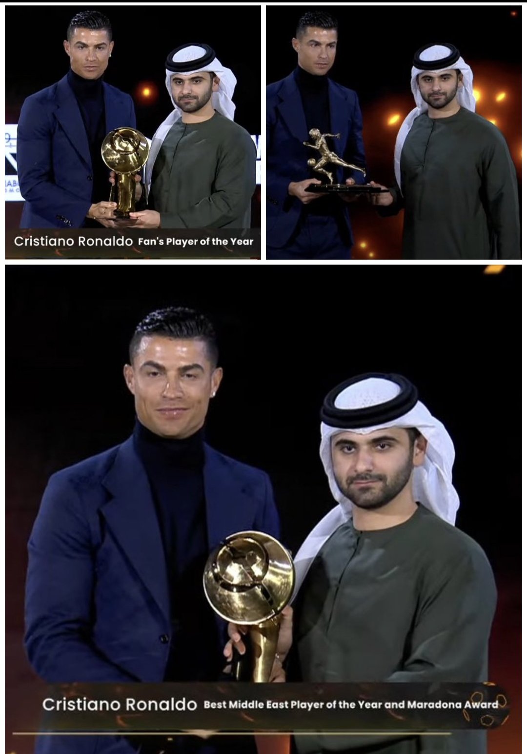 Cristiano Ronaldo Wins Multiple Awards At Globe Soccer Awards, See All Winners