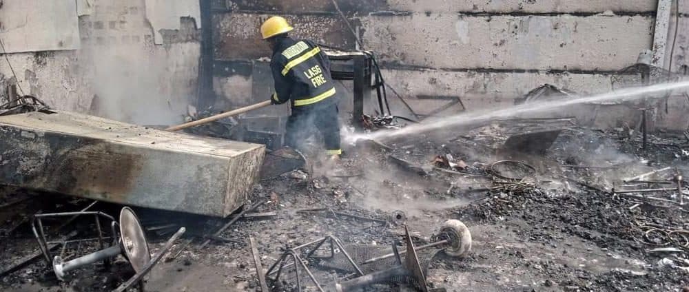 Concerns As Fire Razes Lagos Church