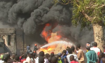 JUST IN: One Dies As Fire Engulfs Kano Oil Depot