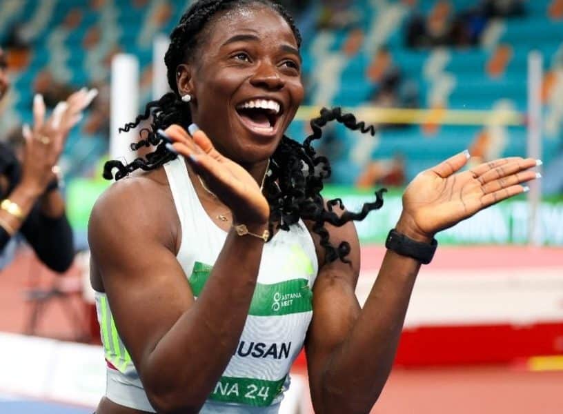 Tobi Amusan Sets New African Record At 2024 World Athletics Indoor Tour