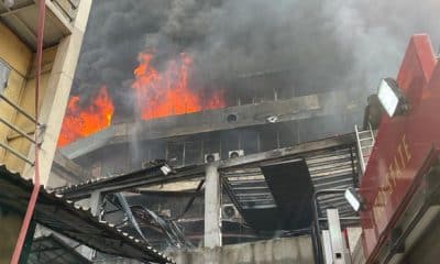 Fire Devours 10-Storey Mandilas Building On Lagos Island