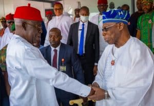 What Could Be Going Through Their Minds? Bayo Onanuga Reacts As Tinubu, Obasanjo Meet In Imo