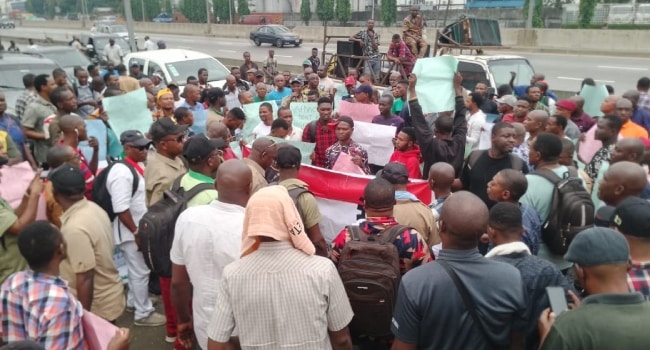 JUST IN: DIBAN Employees Storm NAFDAC Office To Protest Sachet Alcohol Ban