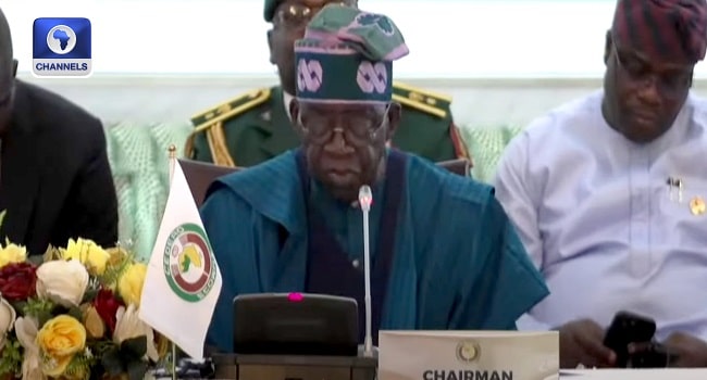 Full Text Of President Tinubu’s Address At ECOWAS Extraordinary Summit