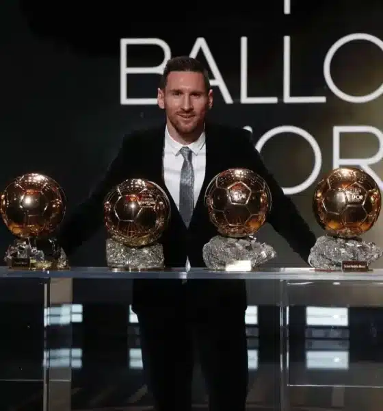 Messi's Controversial Eighth Ballon d'Or Trophy Gifted To Barcelona