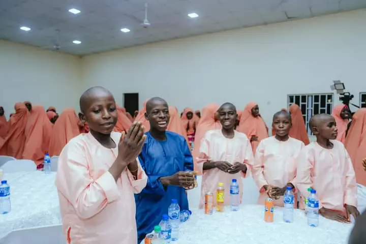 Governor Sani Organizes Banquet For Freed Kuriga Schoolchildren