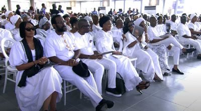 Wike, Dangote, Others Attend Outing Service For Herbert Wigwe, Wife, Son