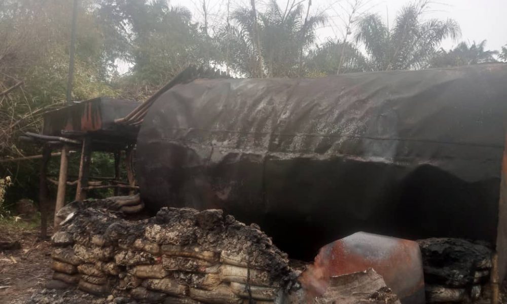 NSCDC Discovers Massive Illegal Refinery Site In Rivers State [Photos]