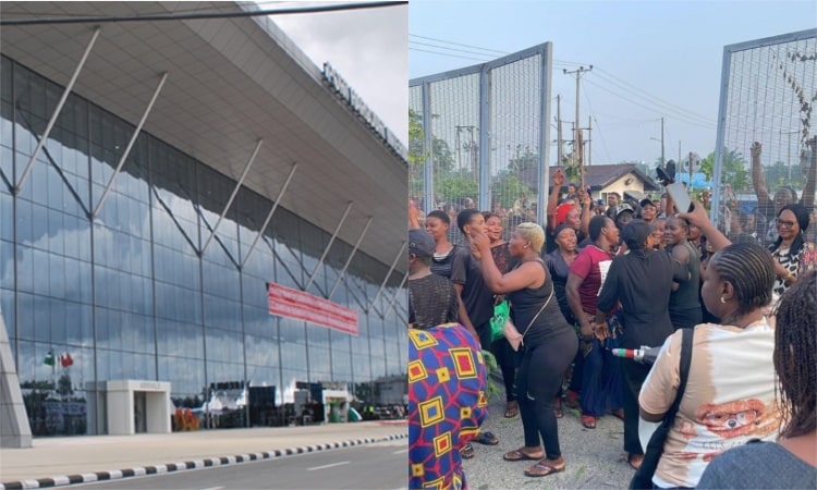 JUST IN: 'We Haven’t Had Light For Over 10 Years', Port Harcourt Airport Host Communities' Protest Over Blackout, Neglect Disrupts Flight Services