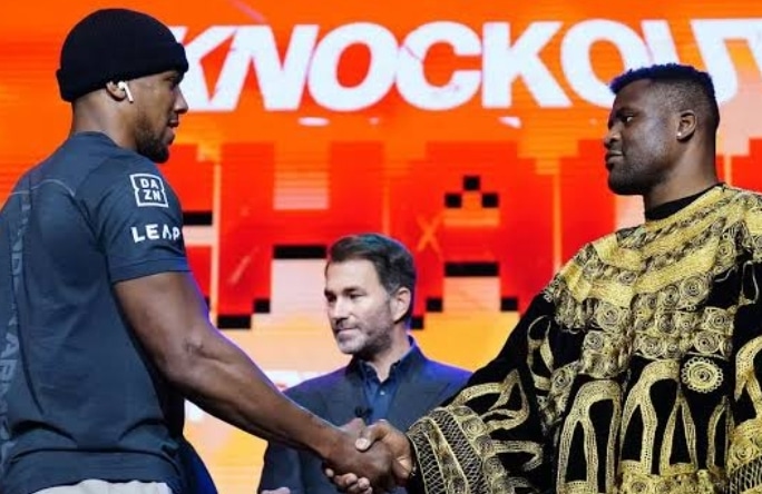 Eddie Hearn Slams Francis Ngannou For Accusing AJ Of Using “Trick”