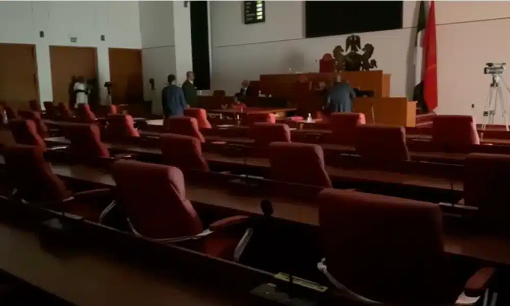 Video: Moment Senators Had To Wait For Abuja Disco To Restore Power Supply Before Plenary