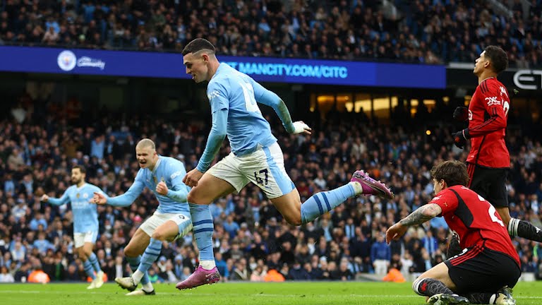 Haaland, Foden Help Manchester City To Seal Comeback Win Over Manchester United