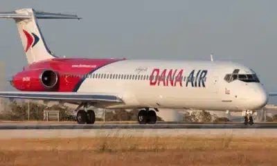 Over 500 Sacked Dana Air Staff Protest In Lagos