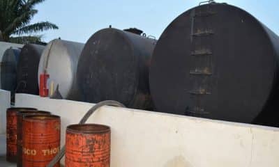 Five Arrested As Nigerian Navy Discovers Illegal Fuel Depot In Lagos