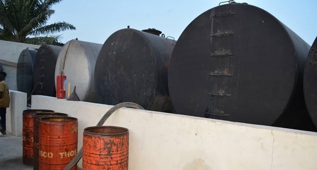 Five Arrested As Nigerian Navy Discovers Illegal Fuel Depot In Lagos