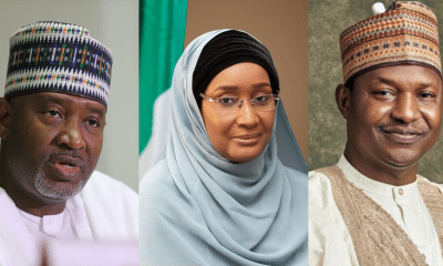 L-R Hadi Sirika, Sadiya Umar-Farouq and Abubakar Malami