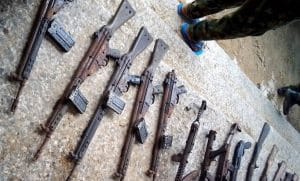 Three Arrested As Troops Raid Illegal Armoury In Delta – [Photos]