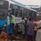 BREAKING: Truck Rams Into BRT Bus On Lagos-Ibadan Expressway