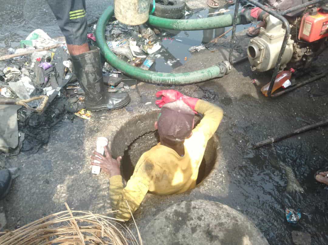 Update On LAMATA Worker Trapped In Underground Drainage