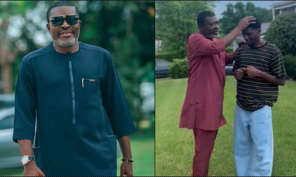 Nollywood: Kanayo Welcomes Son To Filmmaking, Tells Crew How To Treat Him - [Video]