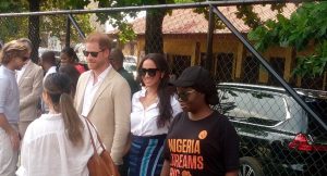 Prince Harry, Meghan Arrive Lagos 