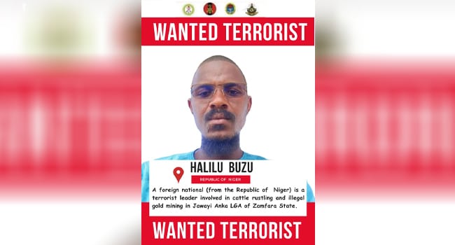 Nigerian Military Declares Halilu Buzu Wanted Over Alleged Terrorism, Illegal Arms Supplies