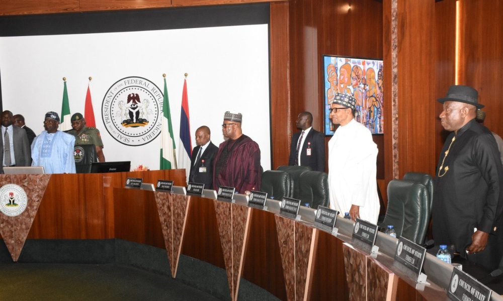 Breaking: Council Of State Passes Vote Of Confidence On Tinubu As Details Of Meeting Emerge