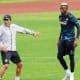 Victor Osimhen and Antonio Conte