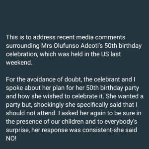 Why I Decided Not To Attend My First Wife’s Birthday Party – Mercy Aigbe’s Husband Discloses