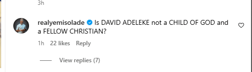 Is Davido Not A Child Of God? – Yemi Solade Makes Case For Singer Over Performance At Pastor Tobi’s Party
