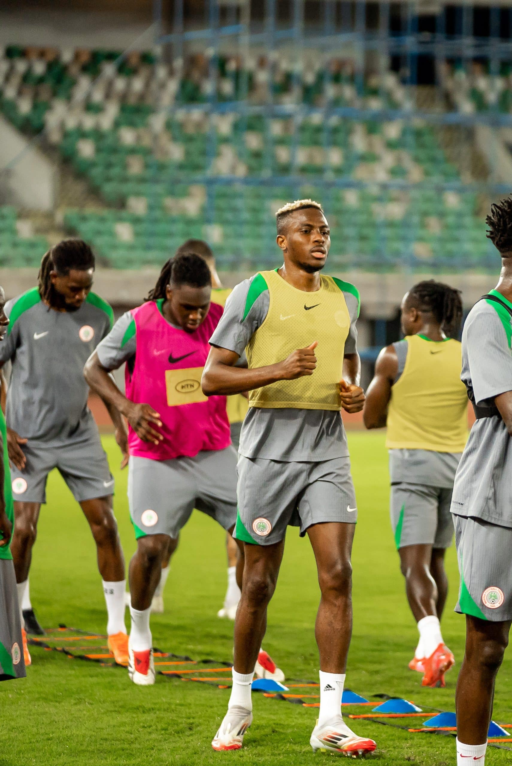 The Super Eagles of Nigeria will hold an open-door training session after a post-match press conference at the Godswill Akpabio International Stadium, Uyo, Akwa Ibom state, later today.